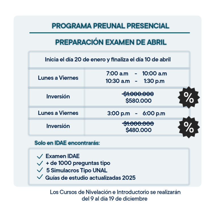 PreUNAL_IDAE_Presencial