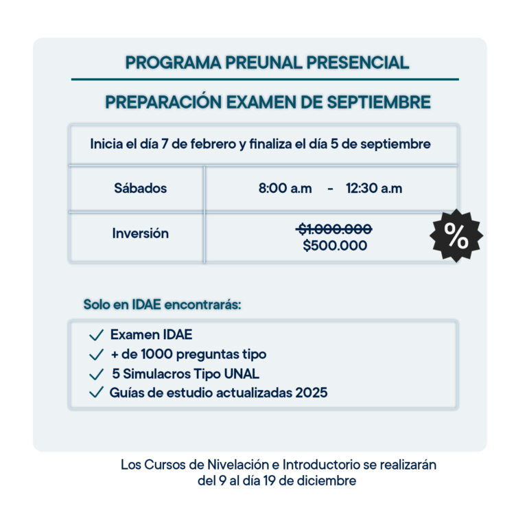 PreUNAL_IDAE_Sábados